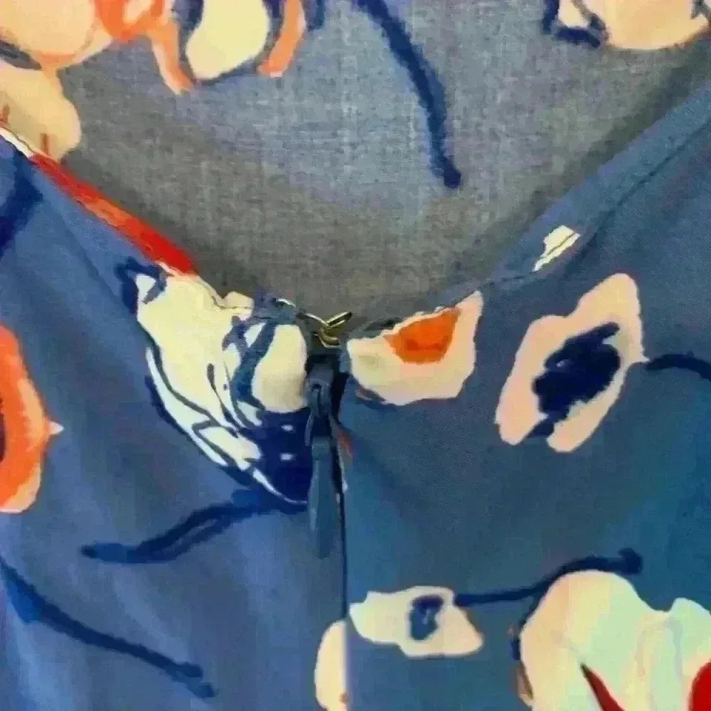 Floral Romper Tommy Hilfiger sz 4 summer flowers casual fair America 4th of July - Picture 6 of 7